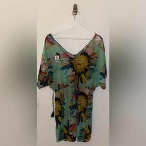 Sheer, light-weight Beach Coverup.